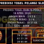 PREDIKSI TOGEL DUBLIN 18/APRIL/2025