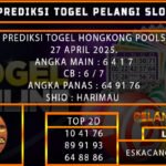PREDIKSI TOGEL HONGKONG 27/APRIL/2025