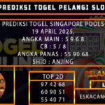 PREDIKSI TOGEL SINGAPORE 19/APRIL/2025