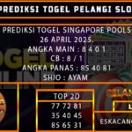 PREDIKSI TOGEL SINGAPORE 26/APRIL/2025