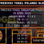 PREDIKSI TOGEL SINGAPORE 05/APRIL/2025