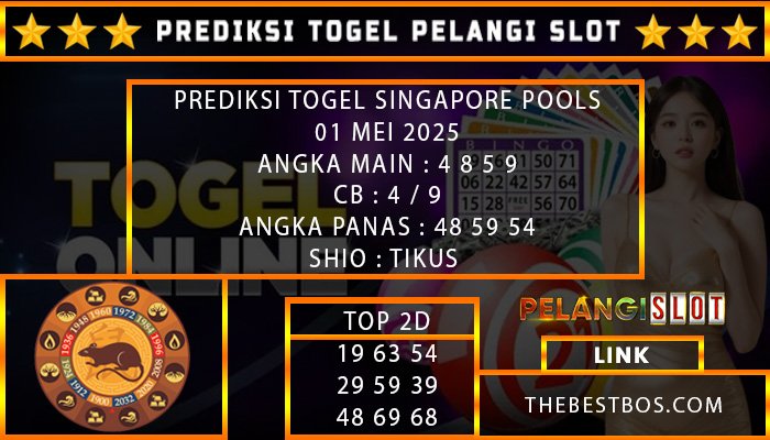 PREDIKSI TOGEL SINGAPORE 01/MEI/2025