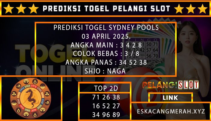 PREDIKSI TOGEL SYDNEY 03/APRIL/2025