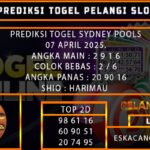 PREDIKSI TOGEL SYDNEY 07/APRIL/2025