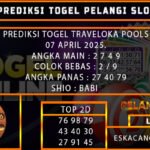 PREDIKSI TOGEL TRAVELOKA 07/APRIL/2025