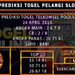 PREDIKSI TOGEL TELKOMSEL 24/APRIL/2025