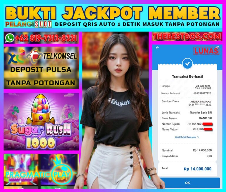 BUKTI JACKPOT PRAGMATIC 28/MEI/2025