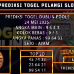 PREDIKSI TOGEL DUBLIN 24/MEI/2025