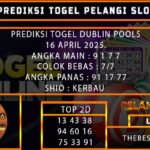 PREDIKSI TOGEL DUBLIN 16/MEI/2025