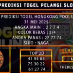 PREDIKSI TOGEL HONGKONG 31/MEI/2025