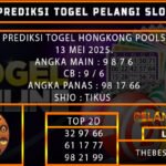 PREDIKSI TOGEL HONGKONG 13/MEI/2025