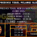 PREDIKSI TOGEL NEWGUINEA 23/MEI/2025