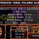 PREDIKSI TOGEL NEWGUINEA 25/MEI/2025