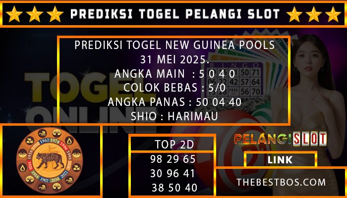 PREDIKSI TOGEL NEWGUINEA 31/MEI/2025
