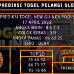 PREDIKSI TOGEL NEWGUINEA 17/MEI/2025