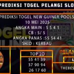 PREDIKSI TOGEL NEW GUINEA POOLS 10 MEI 2025