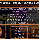 PREDIKSI TOGEL SENTOSA TOTO 18 MEI 2025