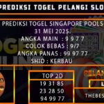 PREDIKSI TOGEL SINGAPORE 31/MEI/2025