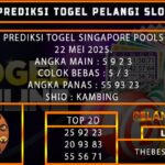 PREDIKSI TOGEL SINGAPORE 22/MEI/2025