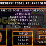PREDIKSI TOGEL SINGAPORE 24/MEI/2025