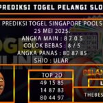 PREDIKSI TOGEL SINGAPORE 25/MEI/2025