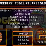 PREDIKSI TOGEL SENTOSA4D 23/MEI/2025