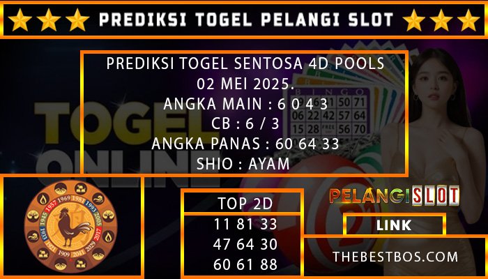 PREDIKSI TOGEL SENTOSA4D 02/MEI/2025