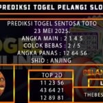 PREDIKSI TOGEL SENTOSATOTO 23/MEI/2025