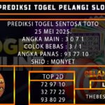 PREDIKSI TOGEL SENTOSATOTO 25/MEI/2025