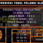 PREDIKSI TOGEL SENTOSATOTO 15/MEI/2025
