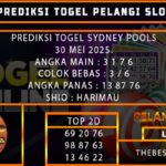 PREDIKSI TOGEL SYDNEY 30/MEI/2025