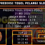 PREDIKSI TOGEL SYDNEY 21/MEI/2025
