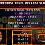 PREDIKSI TOGEL TAIPEI 11/MEI/2025