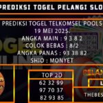 PREDIKSI TOGEL TELKOMSEL 19/MEI/2025