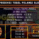 PREDIKSI TOGEL TAIPEI 20/MEI/2025
