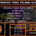 PREDIKSI TOGEL TAIPEI 24/MEI/2025