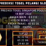 PREDIKSI TOGEL SINGAPORE POOLS 18 MEI 2025