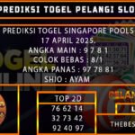 PREDIKSI TOGEL SINGAPORE 17/MEI/2025