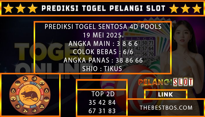 PREDIKSI TOGEL SENTOSA4D 19/MEI/2025