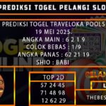 PREDIKSI TOGEL TRAVELOKA 19/MEI/2025