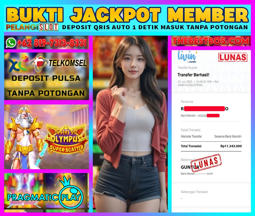 BUKTI JACKPOT PRAGMATIC 25/JUNI/2025