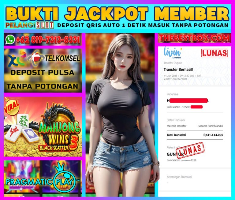 BUKTI JACKPOT PRAGMATIC 14/JUNI/2025