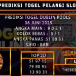 PREDIKSI TOGEL DUBLIN POOLS 08 JUNI 2025