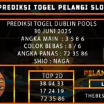 PREDIKSI TOGEL DUBLIN POOLS 30 JUNI 2025