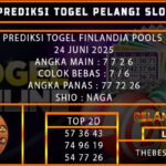 PREDIKSI TOGEL FINLANDIA POOLS 24 JUNI 2025
