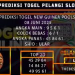 PREDIKSI TOGEL NEW GUINEA POOLS 08 JUNI 2025