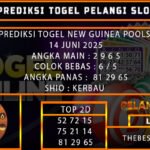 PREDIKSI TOGEL NEW GUINEA POOLS 14 JUNI 2025