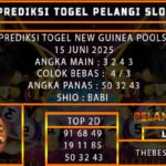 PREDIKSI TOGEL NEW GUINEA POOLS 15 JUNI 2025