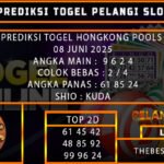 PREDIKSI TOGEL HONGKONG POOLS 08 JUNI 2025