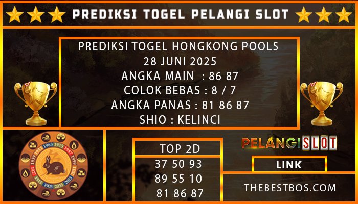 PREDIKSI TOGEL HONGKONG POOLS 28 JUNI 2025